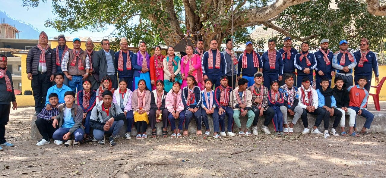 भैरव मावि झोताले गर्‍यो राष्ट्रपति रनिङ शिल्डमा सहभागी खेलाडीहरूलाई सम्मान