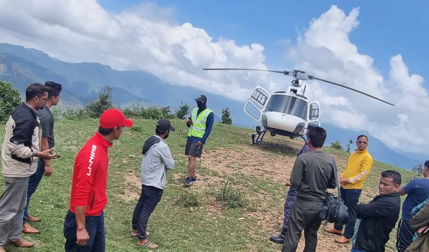 बझाङमा करेन्ट लागेर युवक घाइते, हेलिकप्टरमार्फत उद्धार